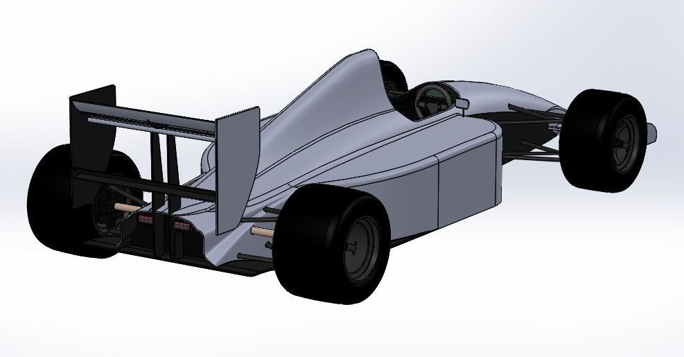 Formula 1 racing car 3D model_29