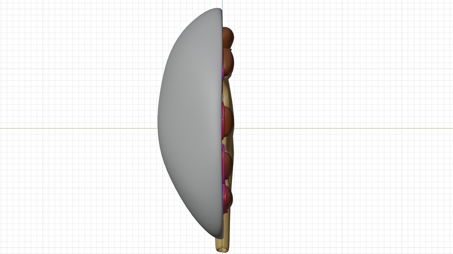kidney with blood vessel 3D model_7