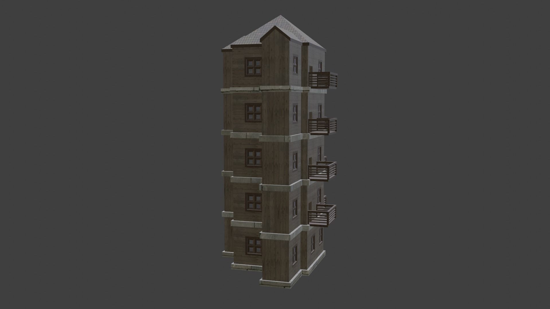 House Model 25 Low-poly 3D model_13