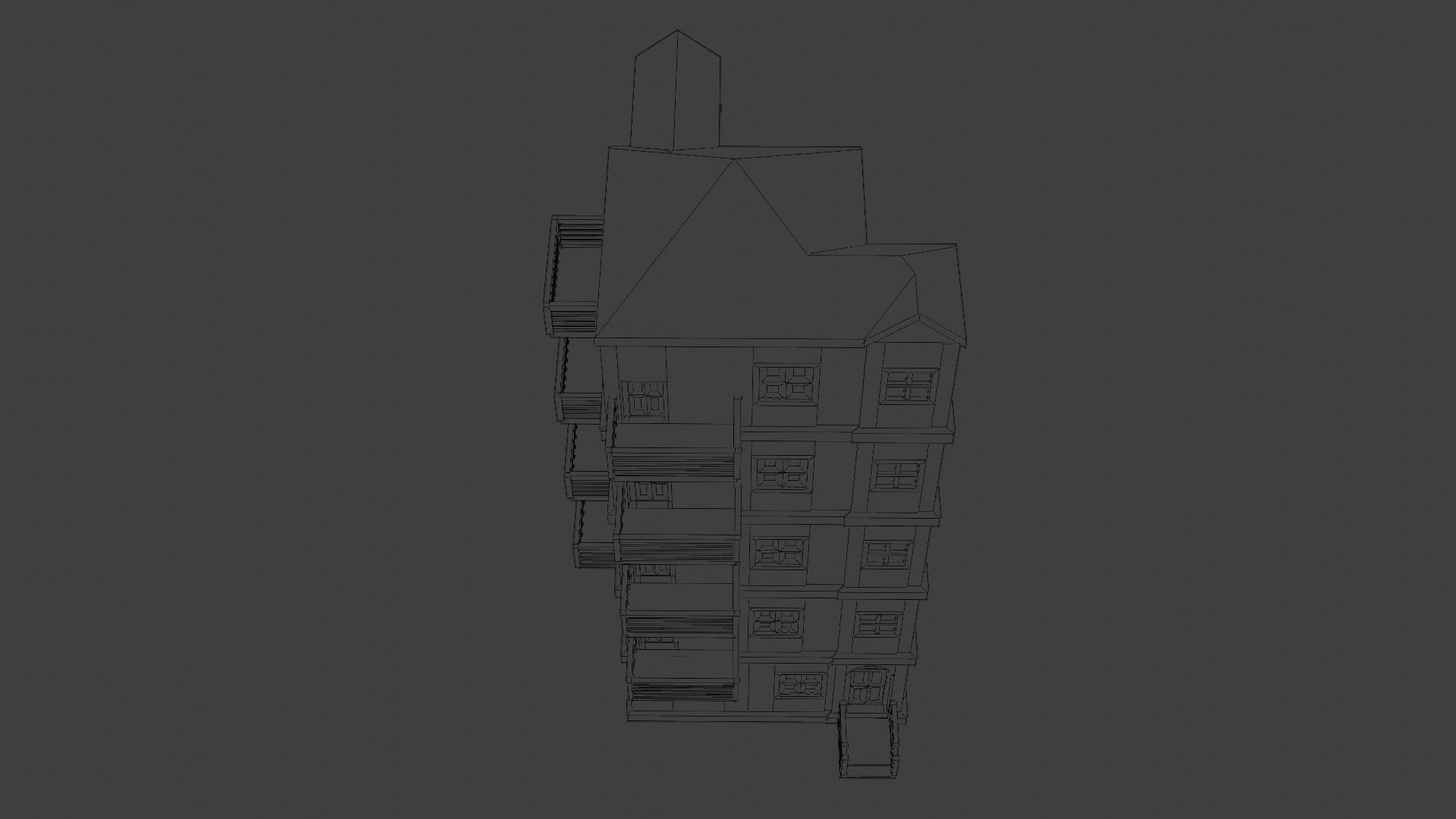 House Model 25 Low-poly 3D model_16