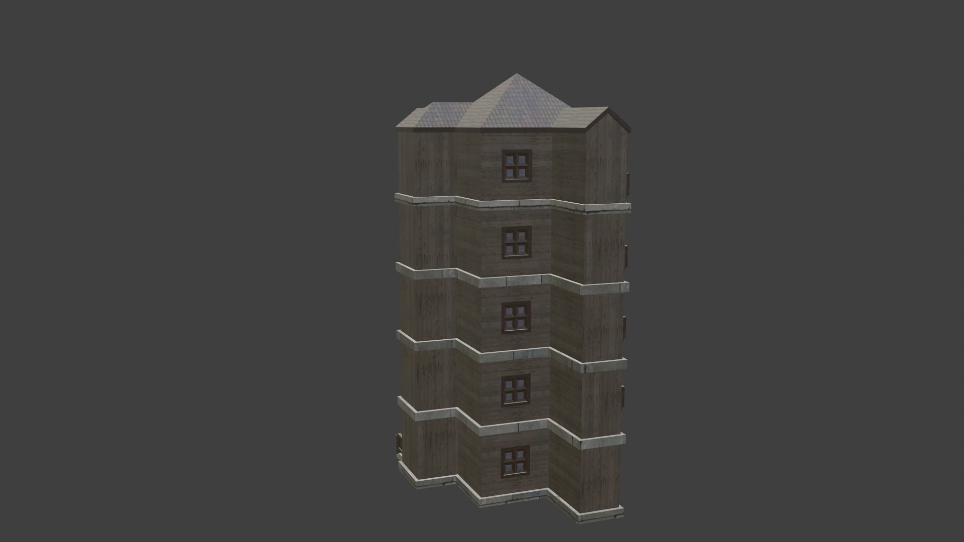 House Model 25 Low-poly 3D model_3