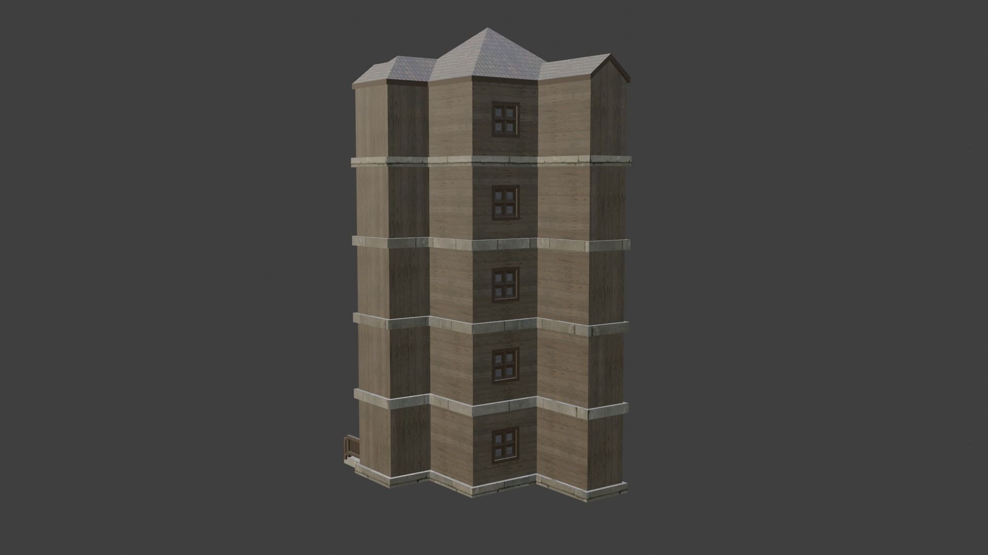 House Model 25 Low-poly 3D model_14