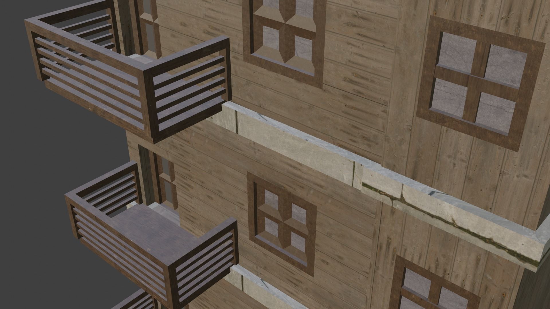 House Model 25 Low-poly 3D model_7