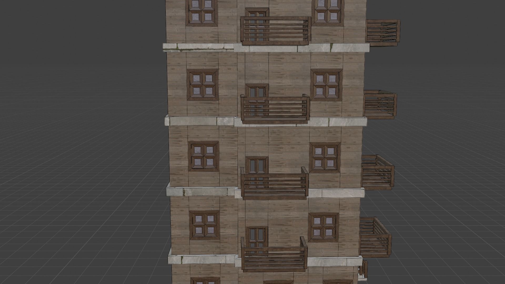 House Model 25 Low-poly 3D model_9