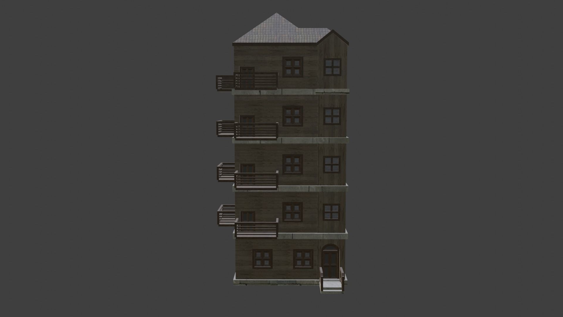 House Model 25 Low-poly 3D model_1