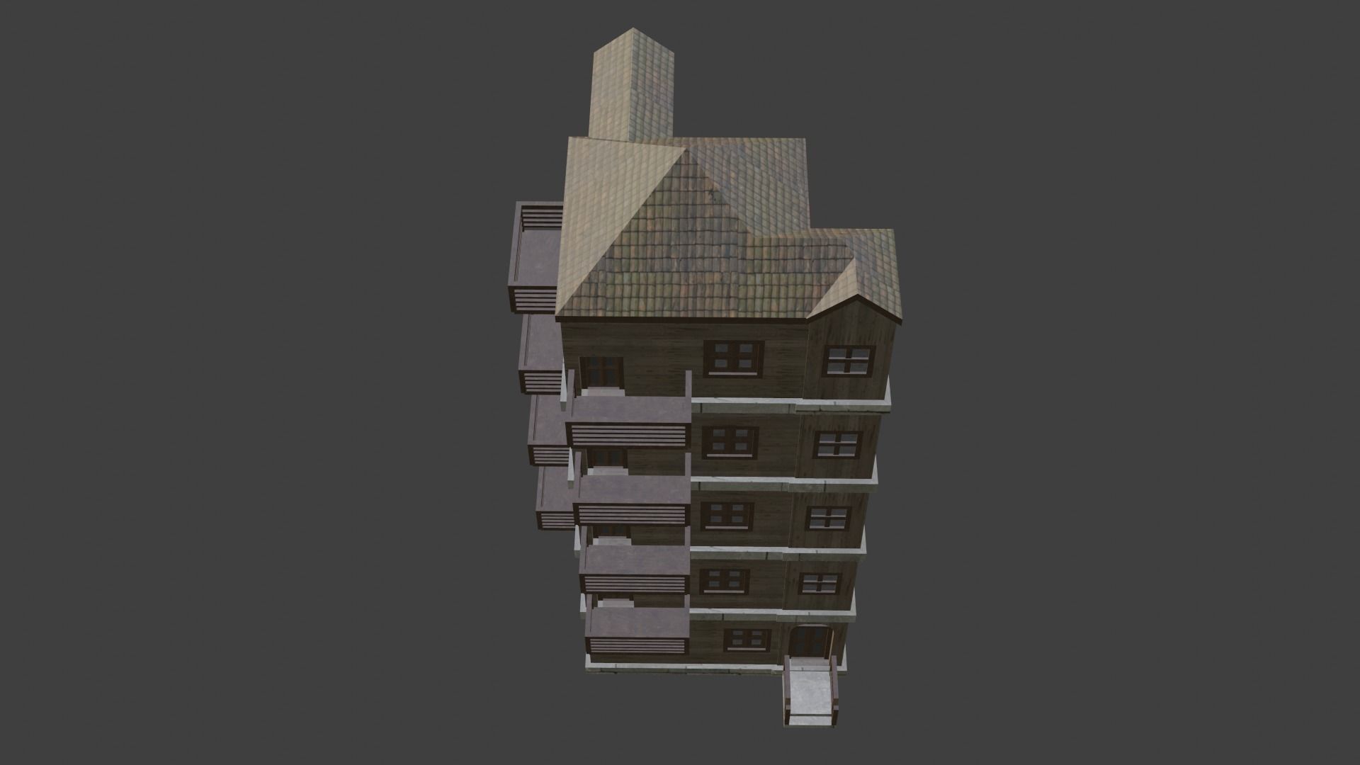 House Model 25 Low-poly 3D model_15
