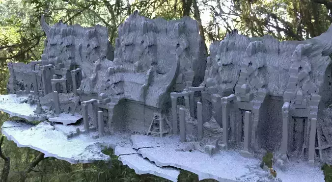 Forest temple entrance