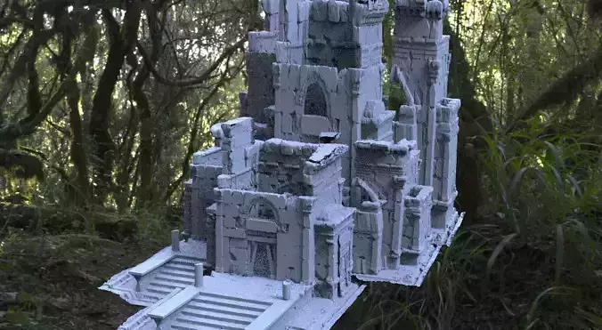 Jungle Forest temple Large