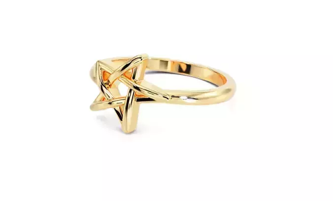 gold stars ring 