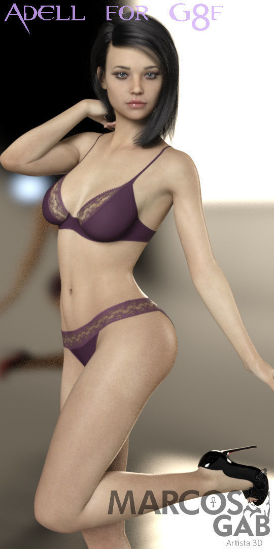 Adell for Genesis 8 Female 3D model_9