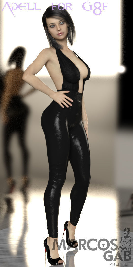 Adell for Genesis 8 Female 3D model_11