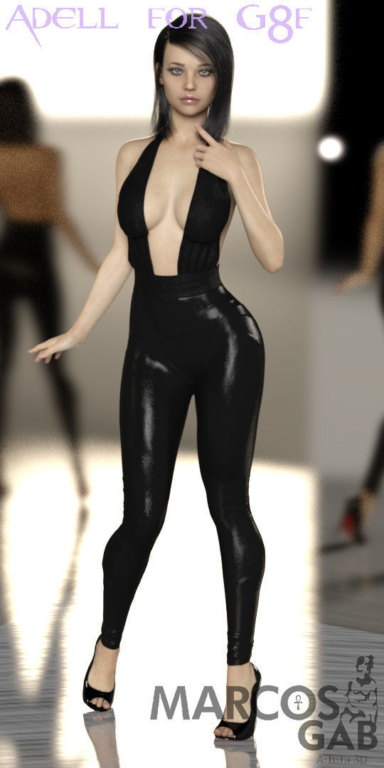 Adell for Genesis 8 Female 3D model_8