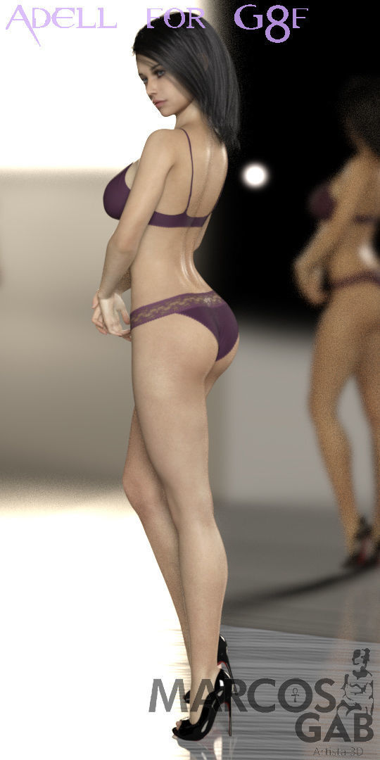 Adell for Genesis 8 Female 3D model_1