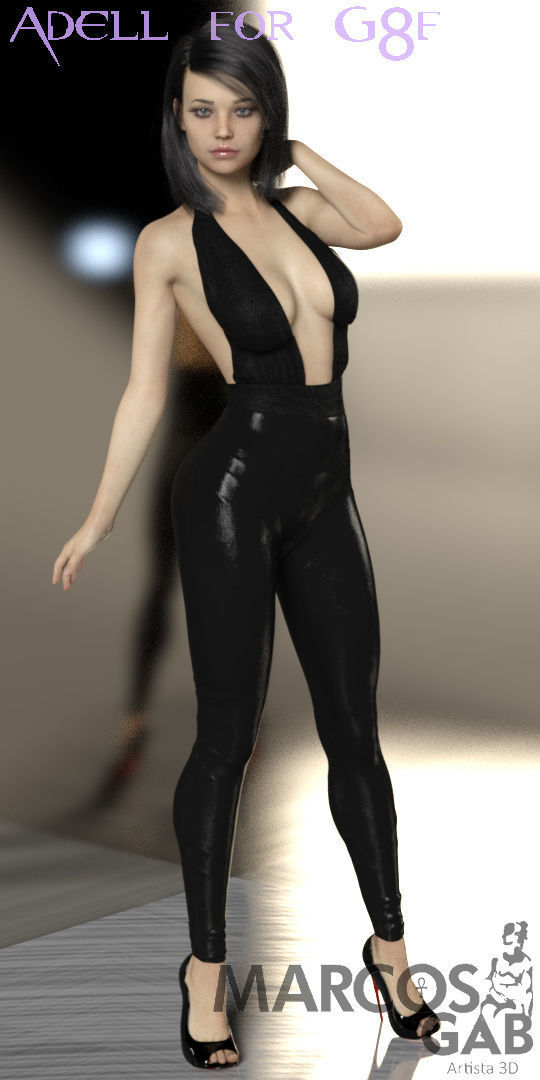 Adell for Genesis 8 Female 3D model_12