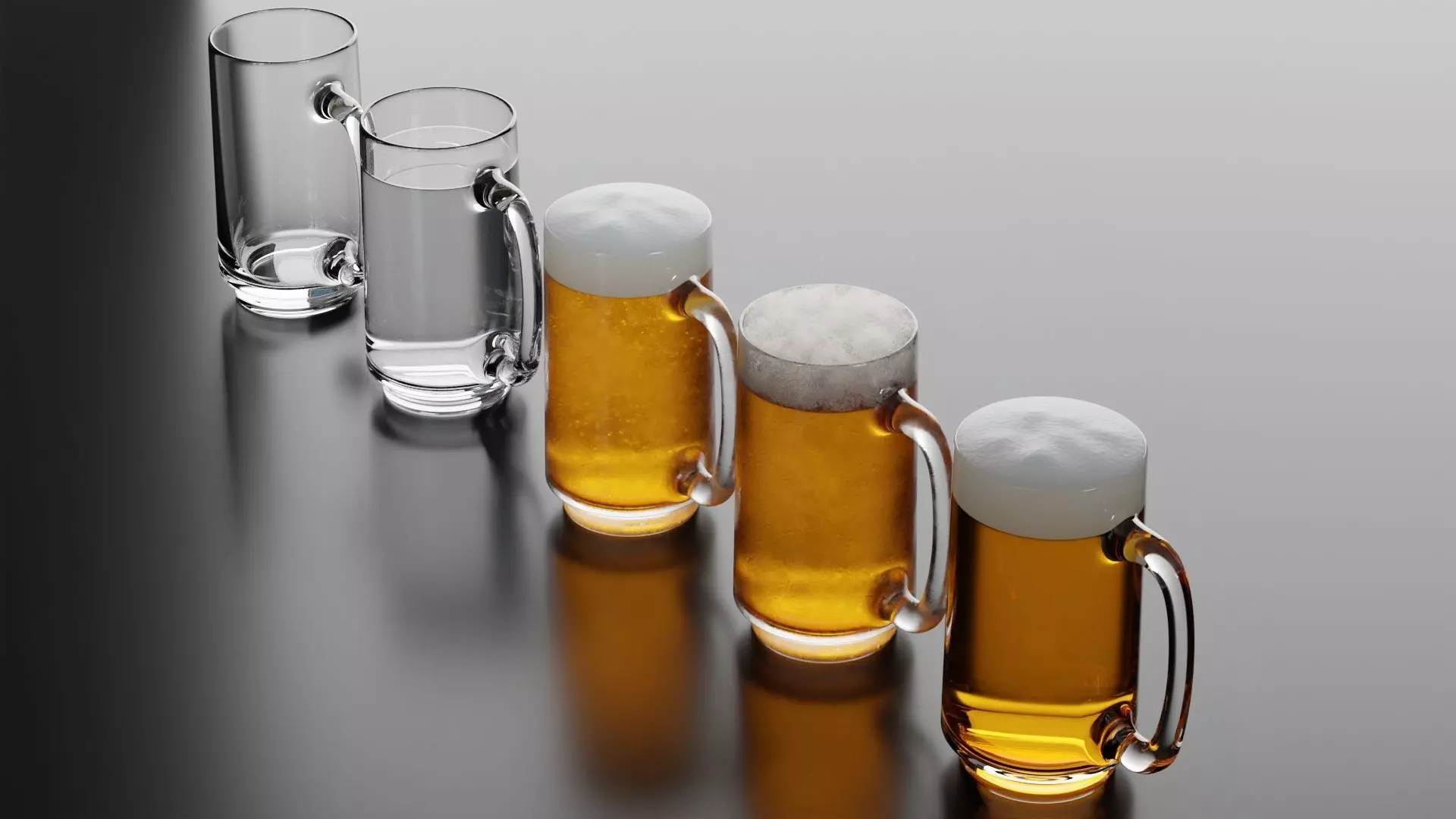 Beer Glass 1 3D model_0