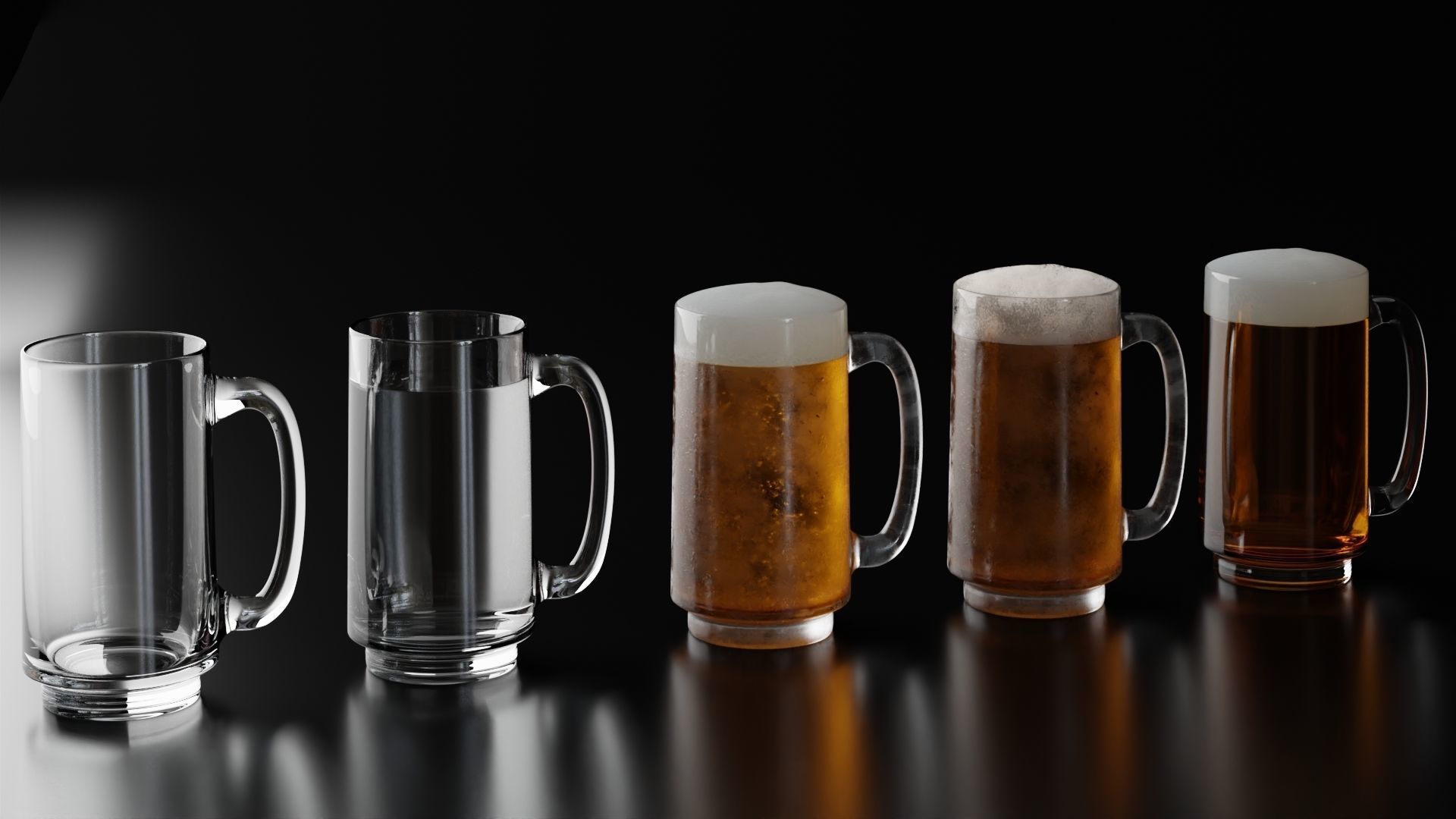 Beer Glass 1 3D model_1