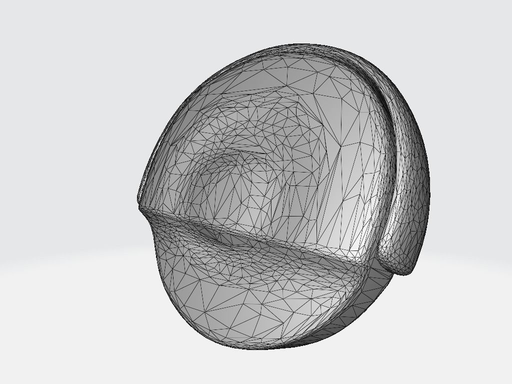 Head Components Headset Low-poly 3D model_7