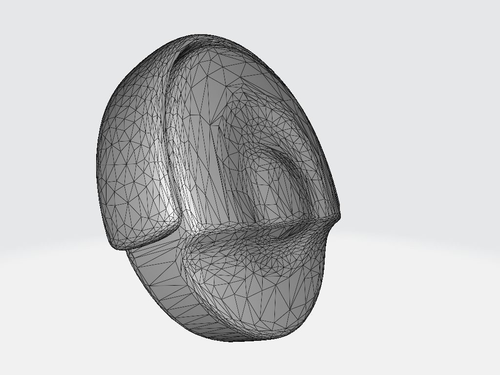 Head Components Headset Low-poly 3D model_8