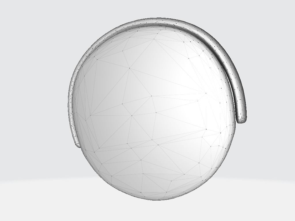Head Components Headset Low-poly 3D model_15