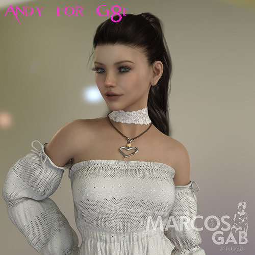 Andy for Genesis 8 Female 3D model