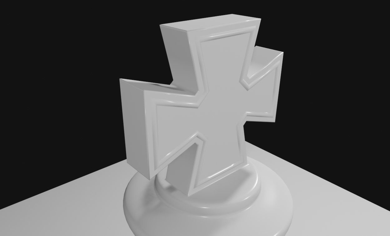 King Chess Game Piece - Rei Jogo de Xadrez 3D model_19