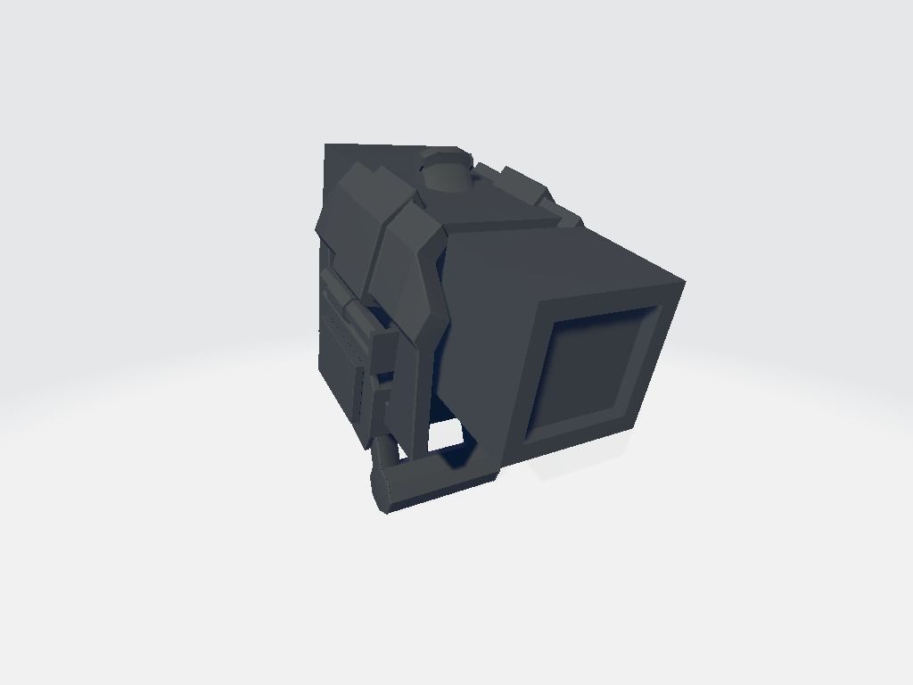 Head Lamp - Flashlight Low-poly 3D model_6