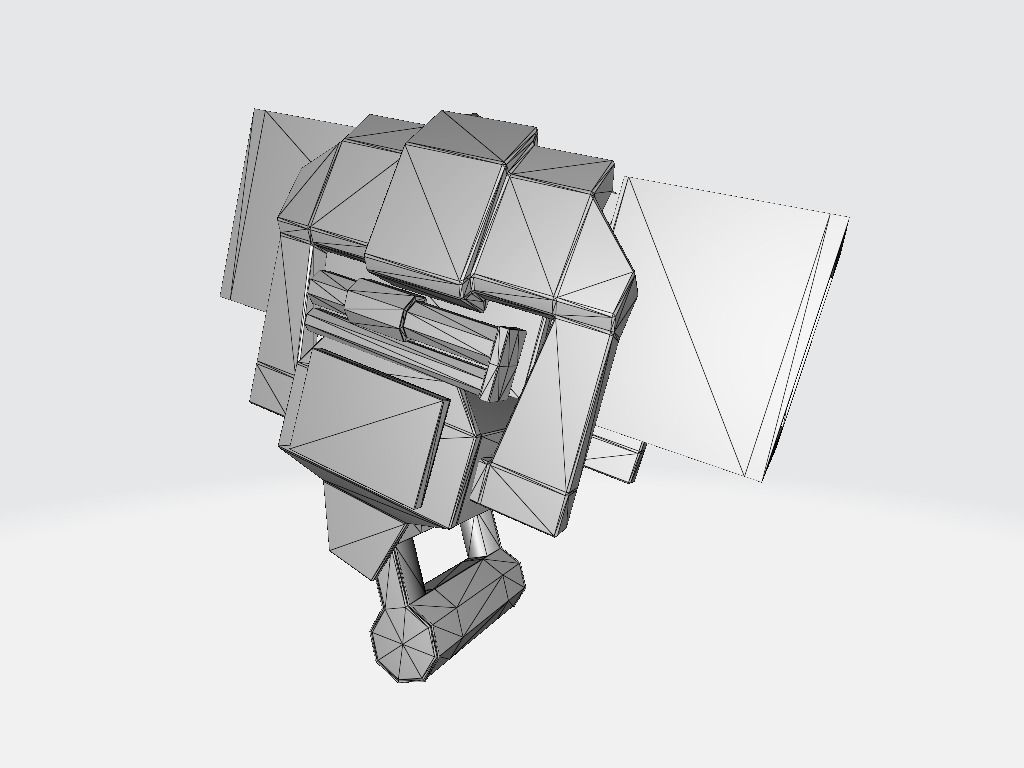 Head Lamp - Flashlight Low-poly 3D model_7