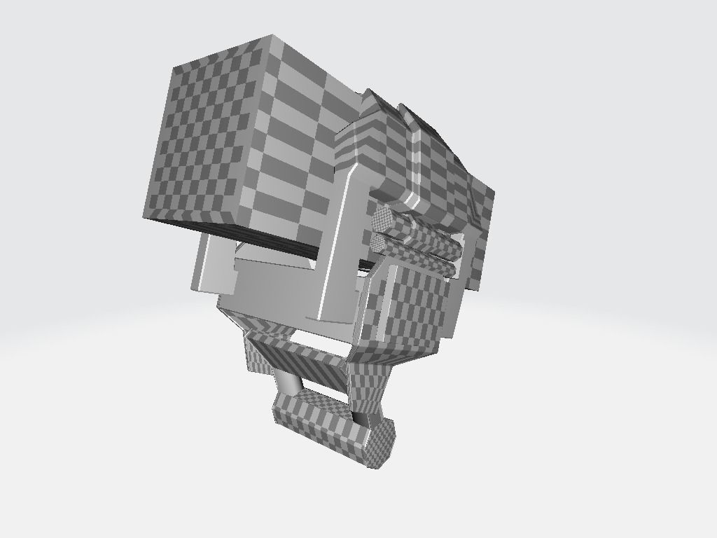 Head Lamp - Flashlight Low-poly 3D model_19