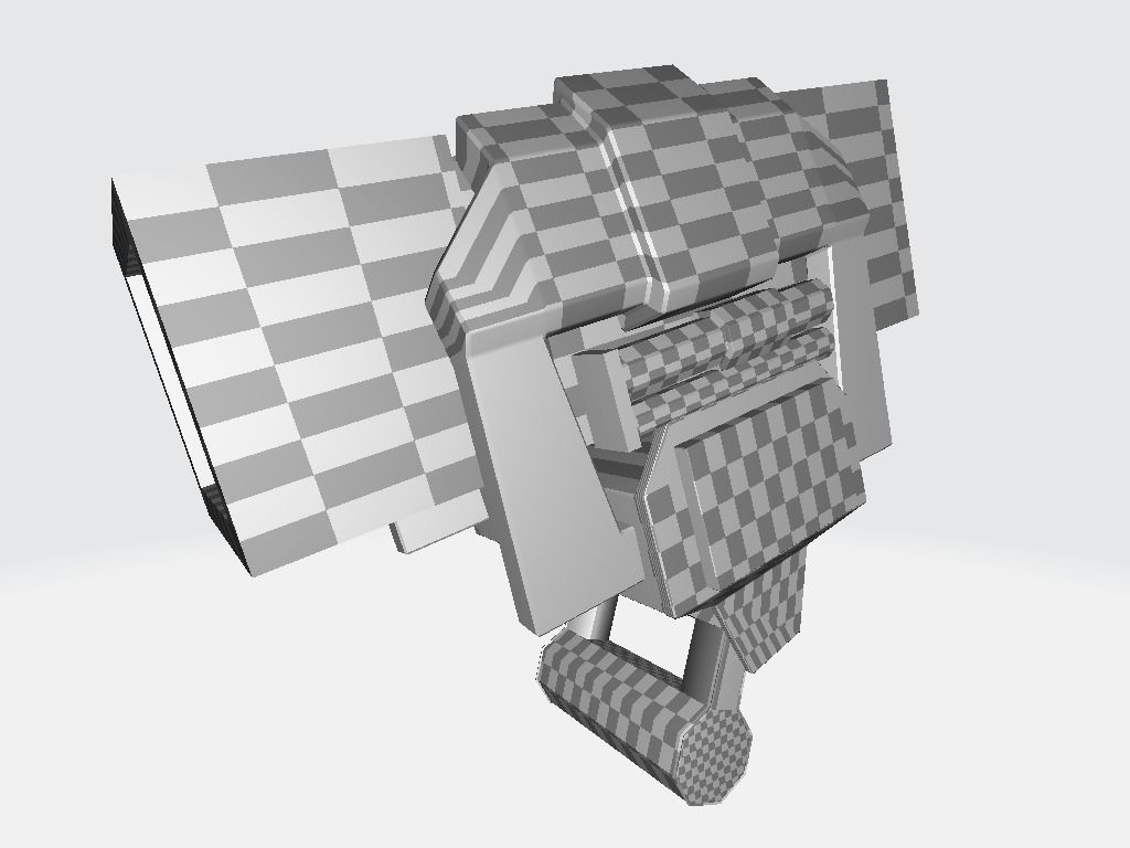 Head Lamp - Flashlight Low-poly 3D model_17