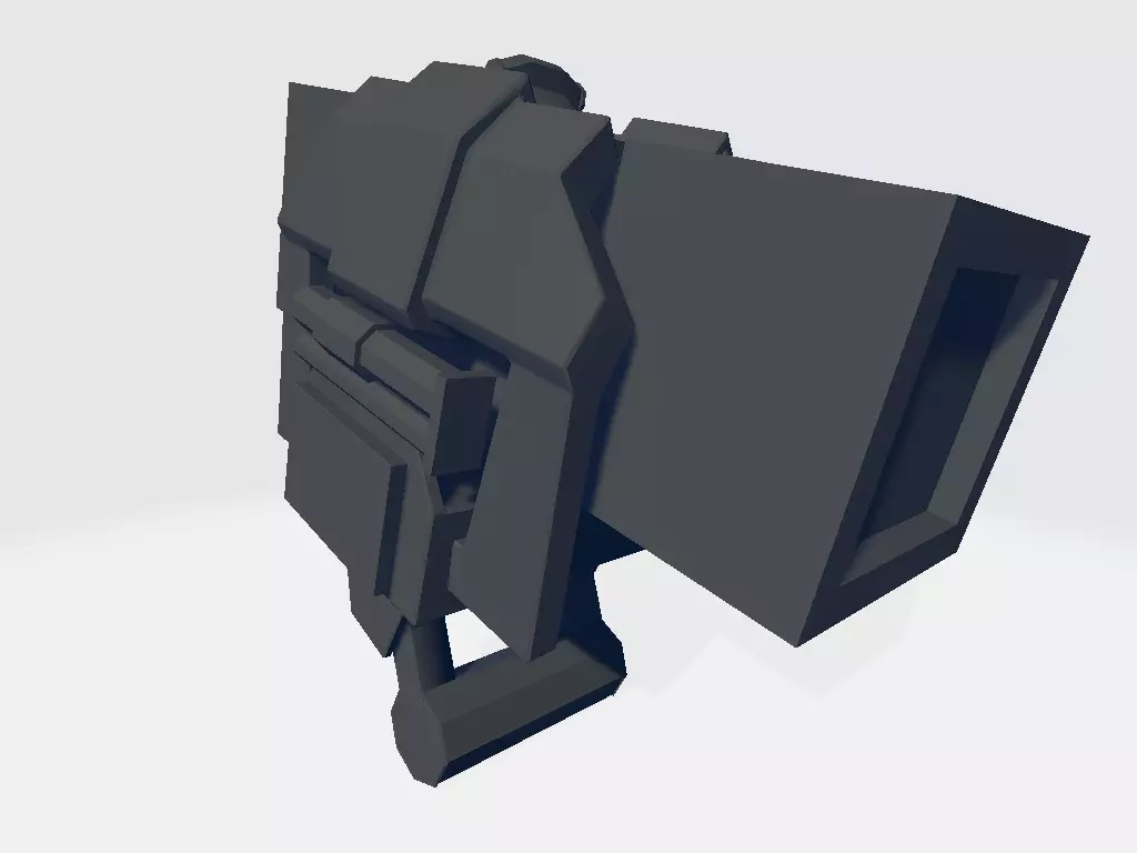 Head Lamp - Flashlight Low-poly 3D model_0