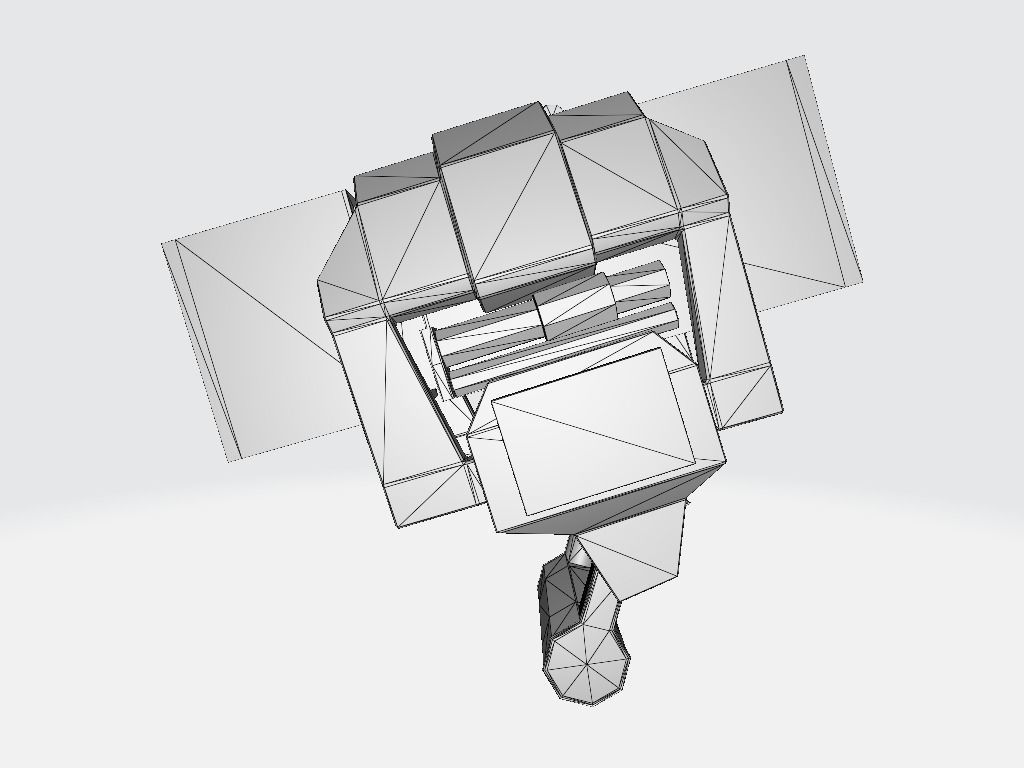 Head Lamp - Flashlight Low-poly 3D model_10