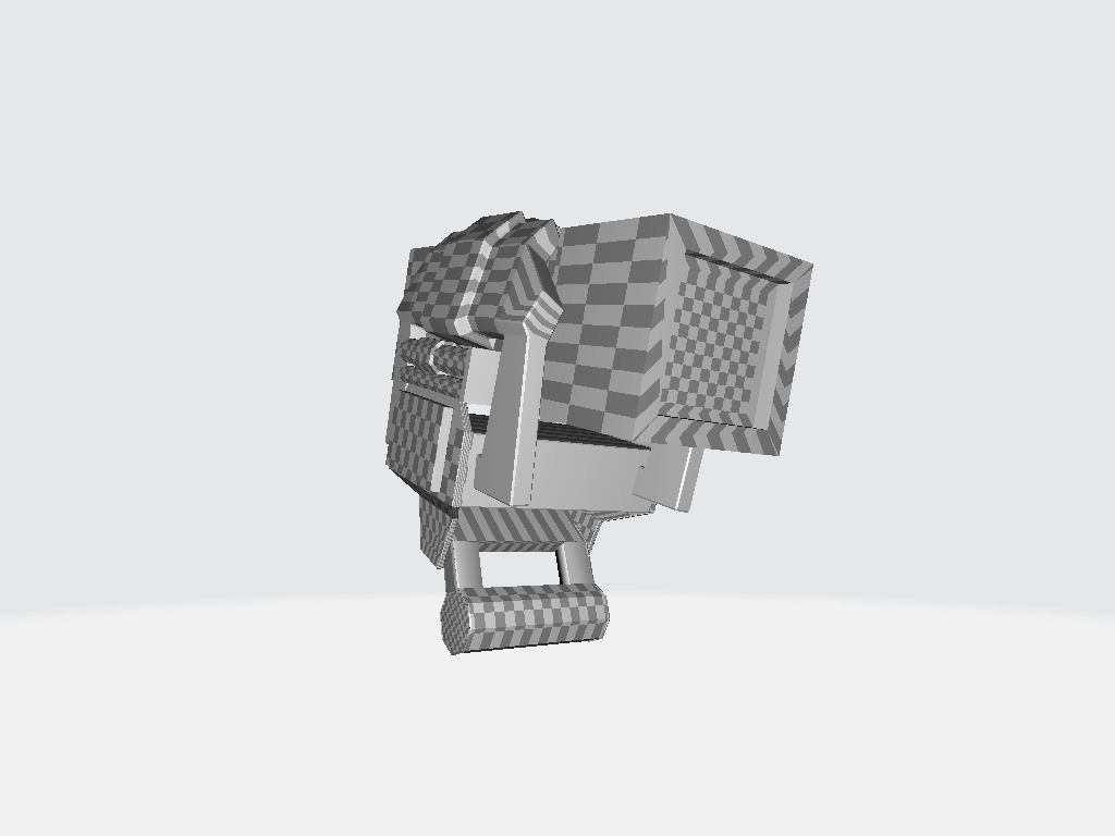 Head Lamp - Flashlight Low-poly 3D model_15