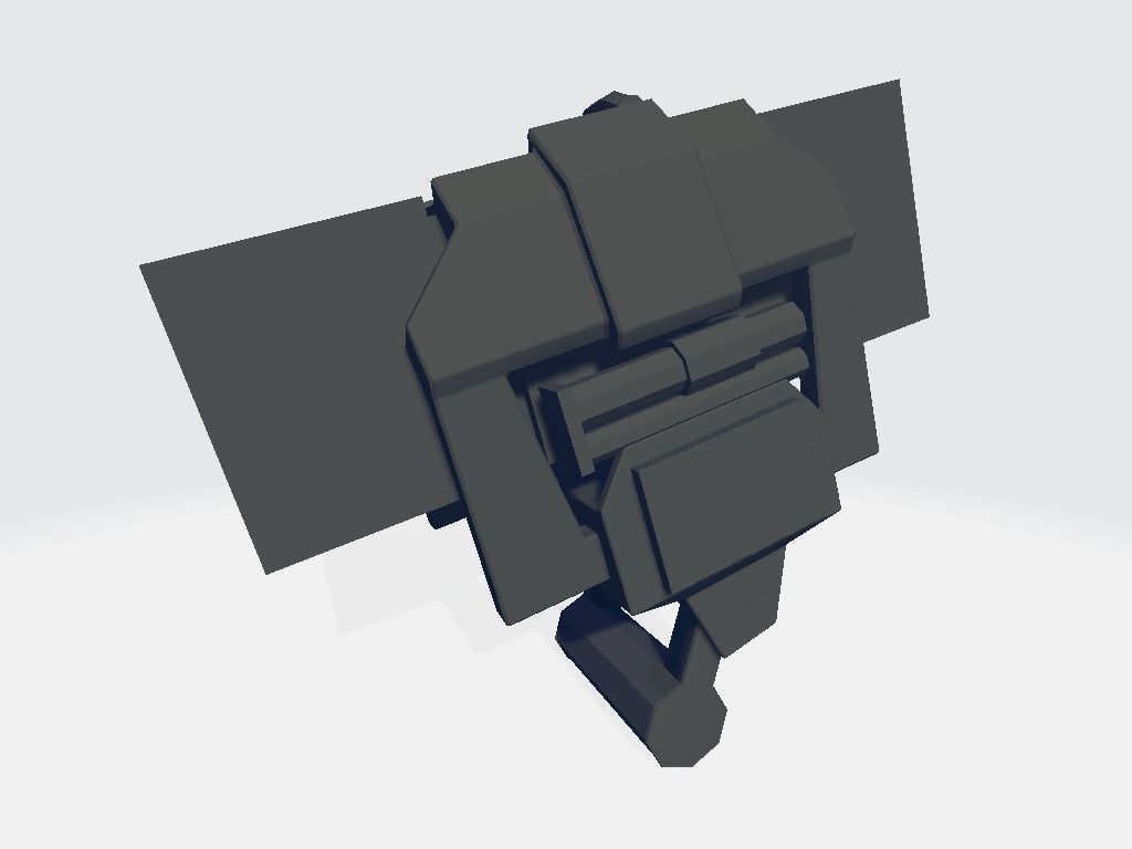 Head Lamp - Flashlight Low-poly 3D model_4