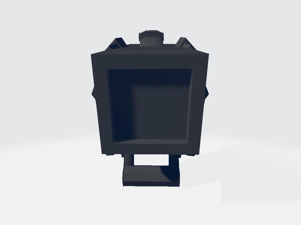 Head Lamp - Flashlight Low-poly 3D model_3