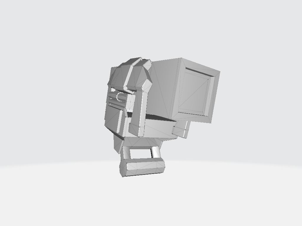 Head Lamp - Flashlight Low-poly 3D model_14