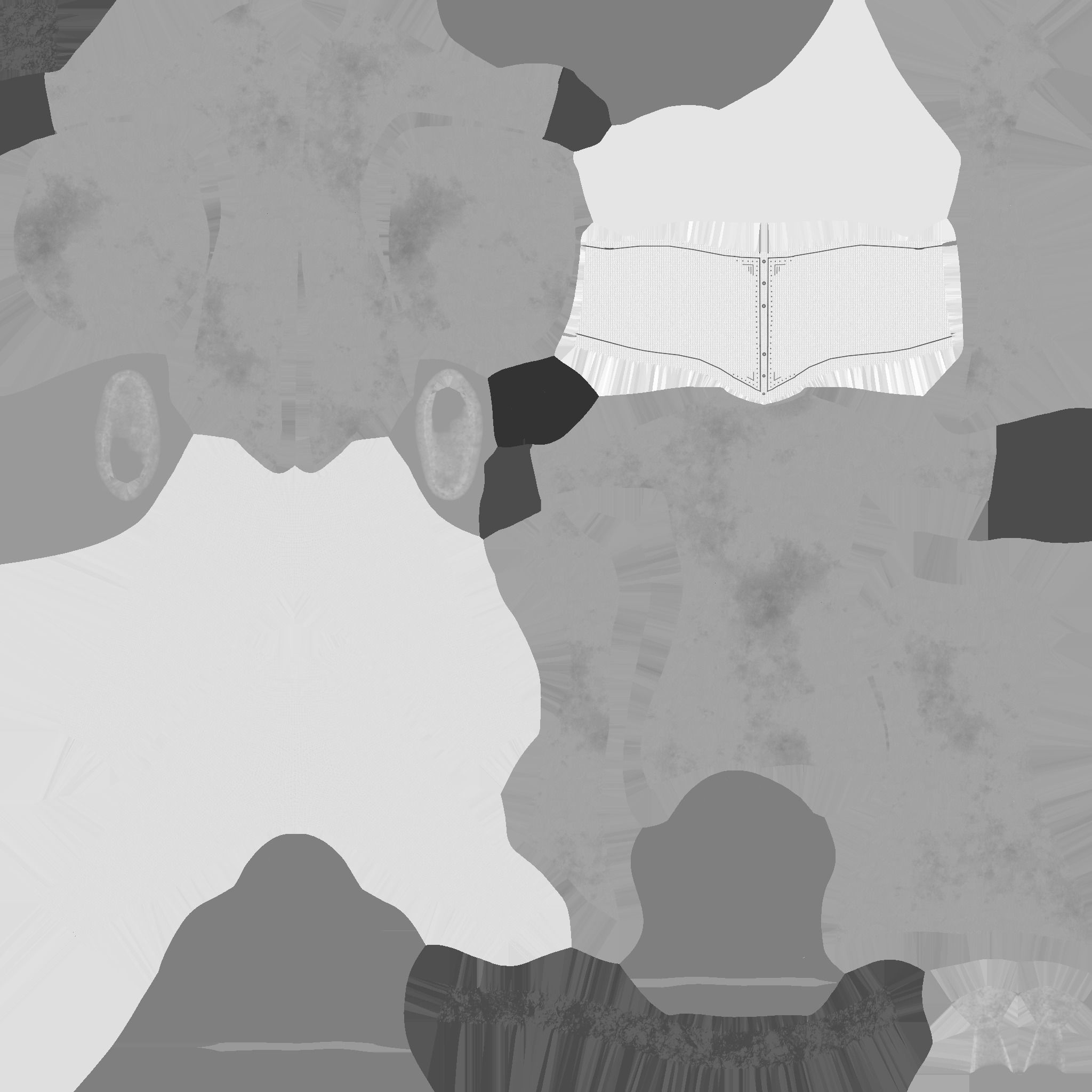 Pirate Female Costume 04 Full Brown - Character Design Fashion Low-poly 3D model_16