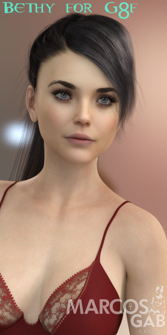 Bethy for G8F 3D model_26