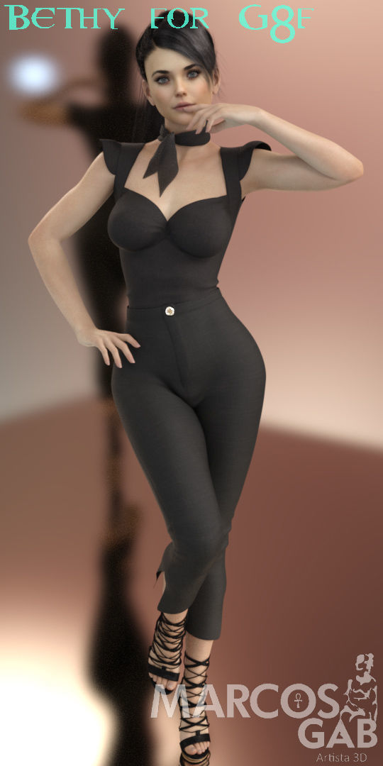 Bethy for G8F 3D model_23