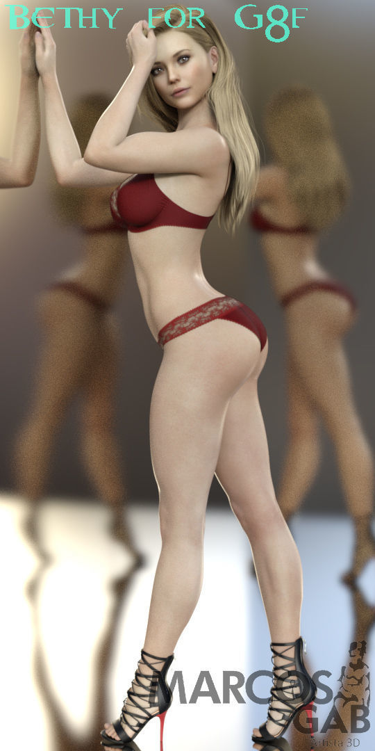 Bethy for G8F 3D model_10