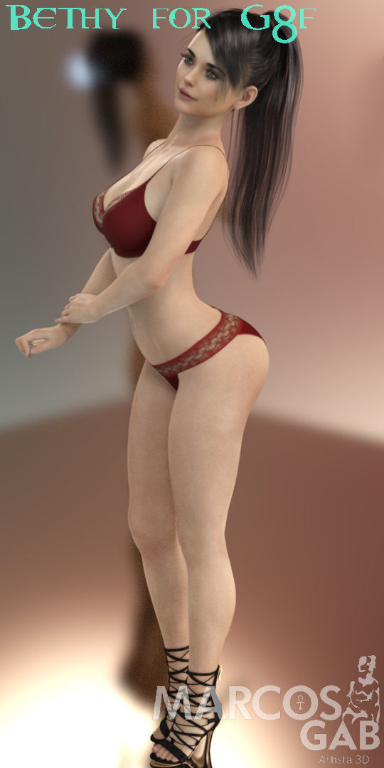 Bethy for G8F 3D model_20