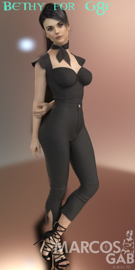 Bethy for G8F 3D model_21