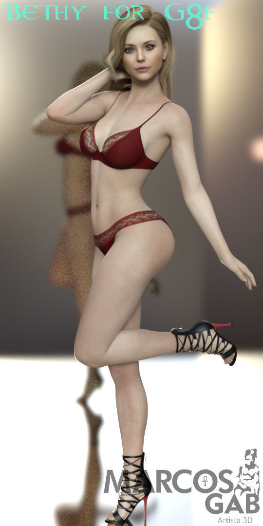 Bethy for G8F 3D model_8