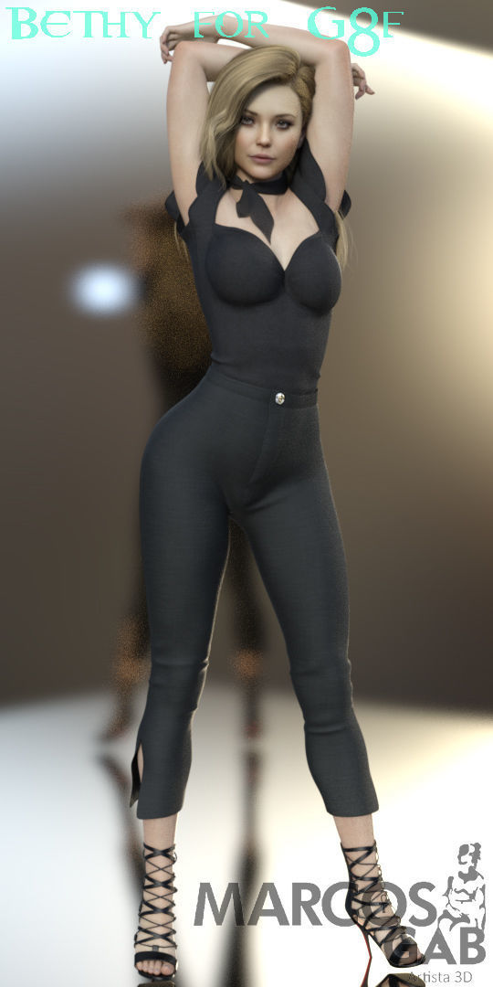 Bethy for G8F 3D model_11