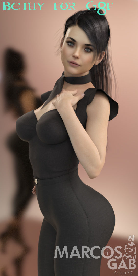 Bethy for G8F 3D model_15