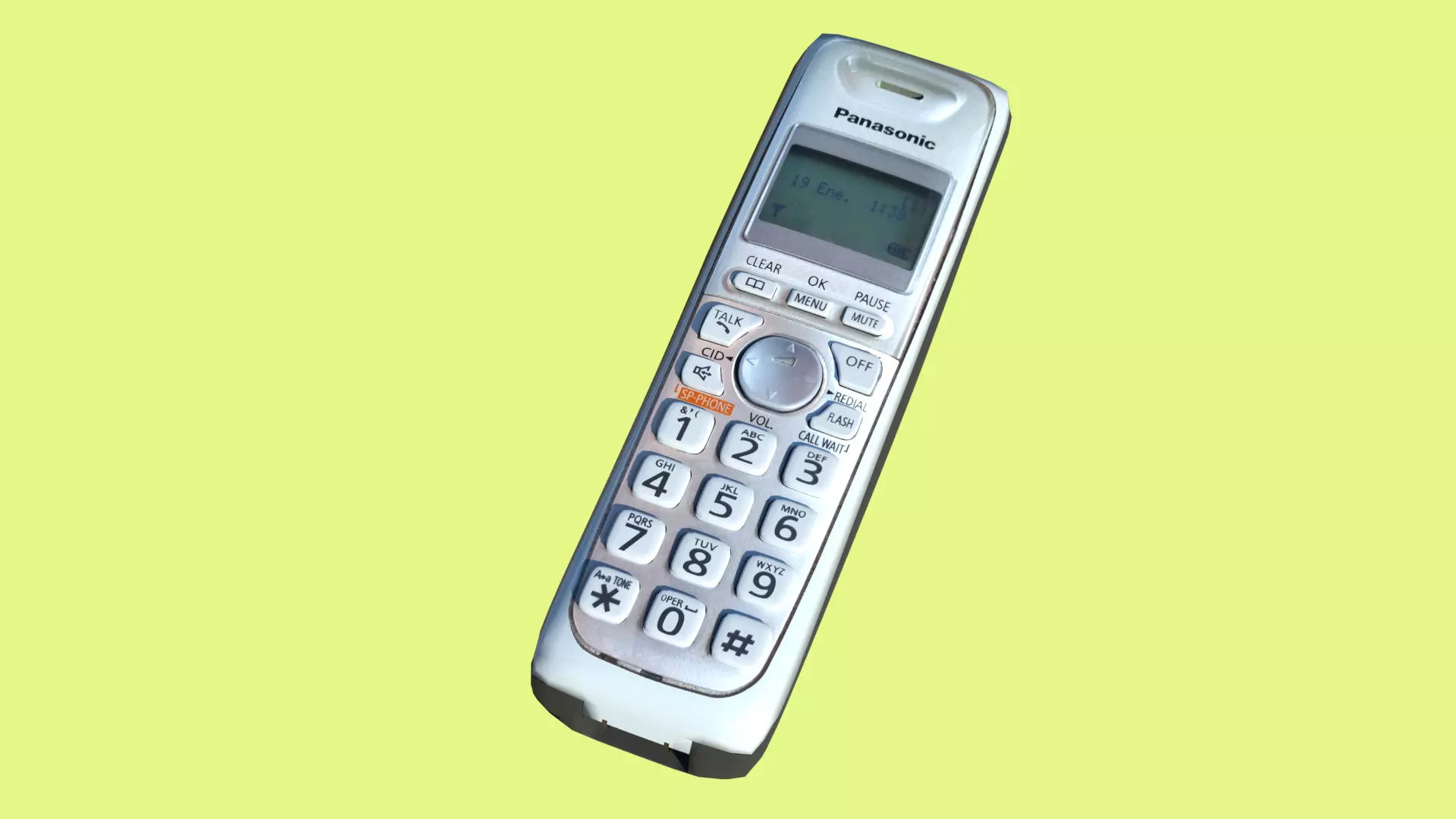 Cordless phone in Blender fbx and glb 3D model