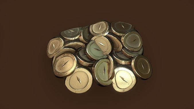 Stylized PBR Gold Coins Pack