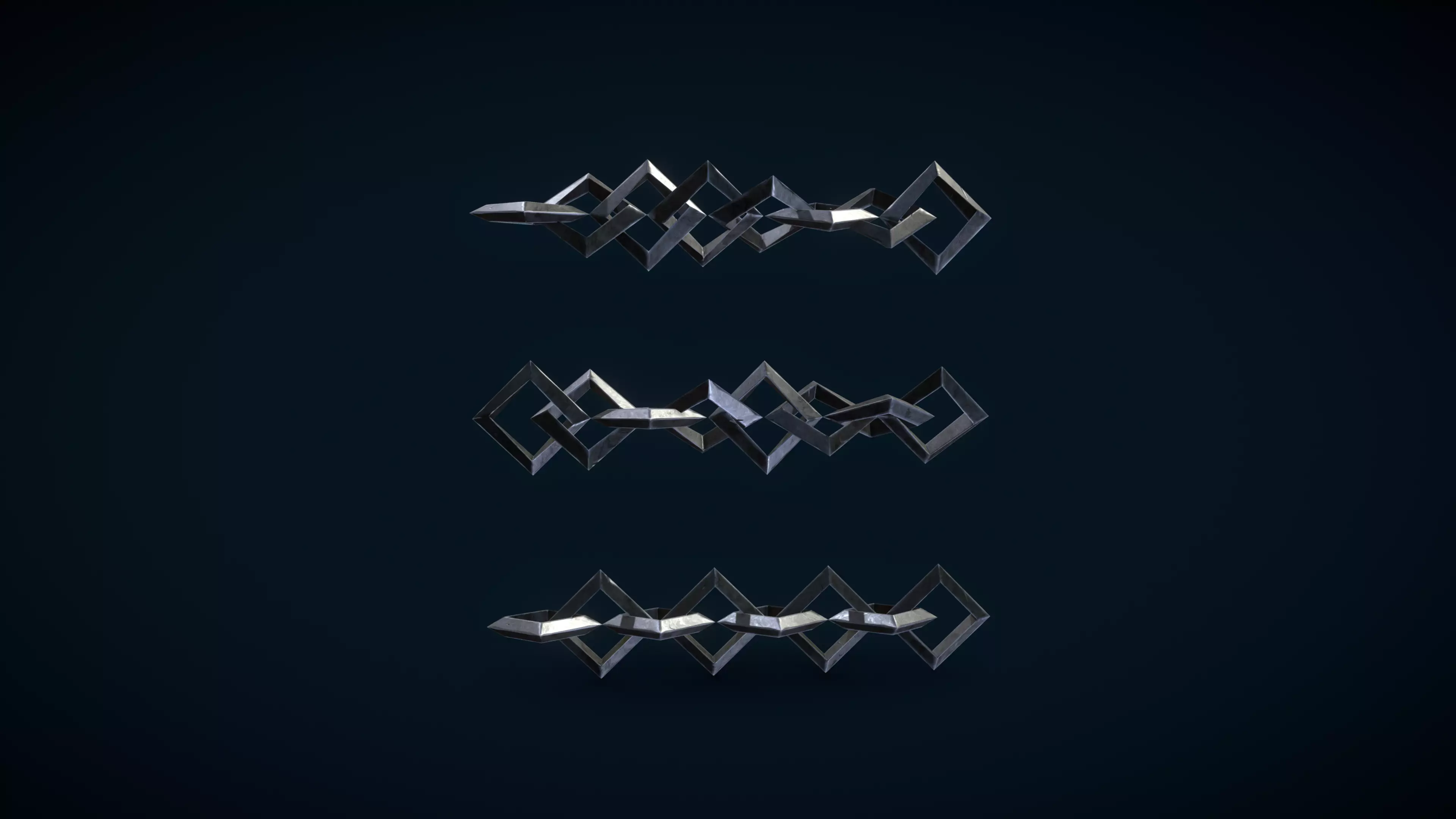Stylized PBR Chain Small Pack - Texture Variation Low-poly 3D model_0