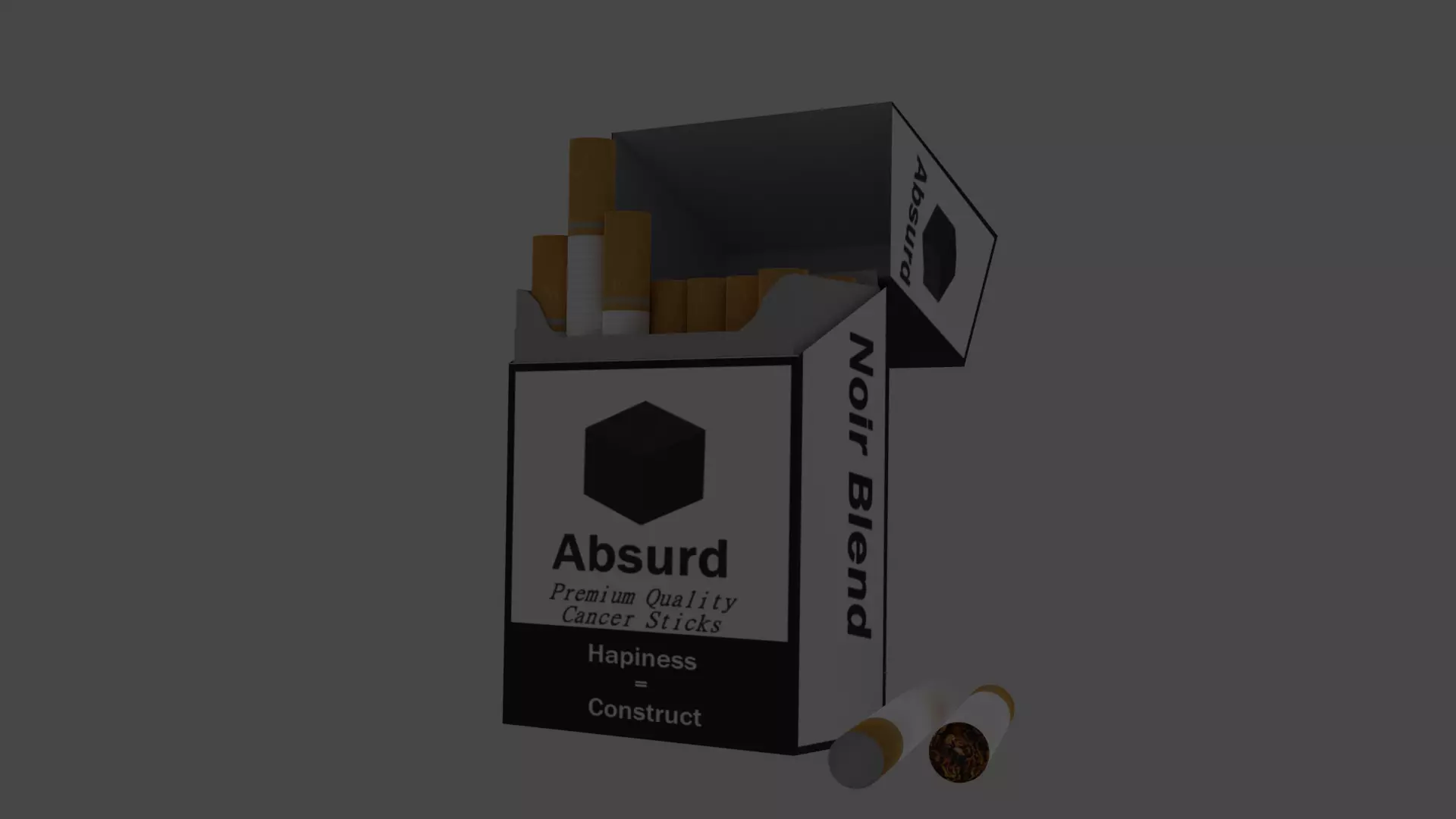 Absurd Cigarettes Pack Free low-poly 3D model