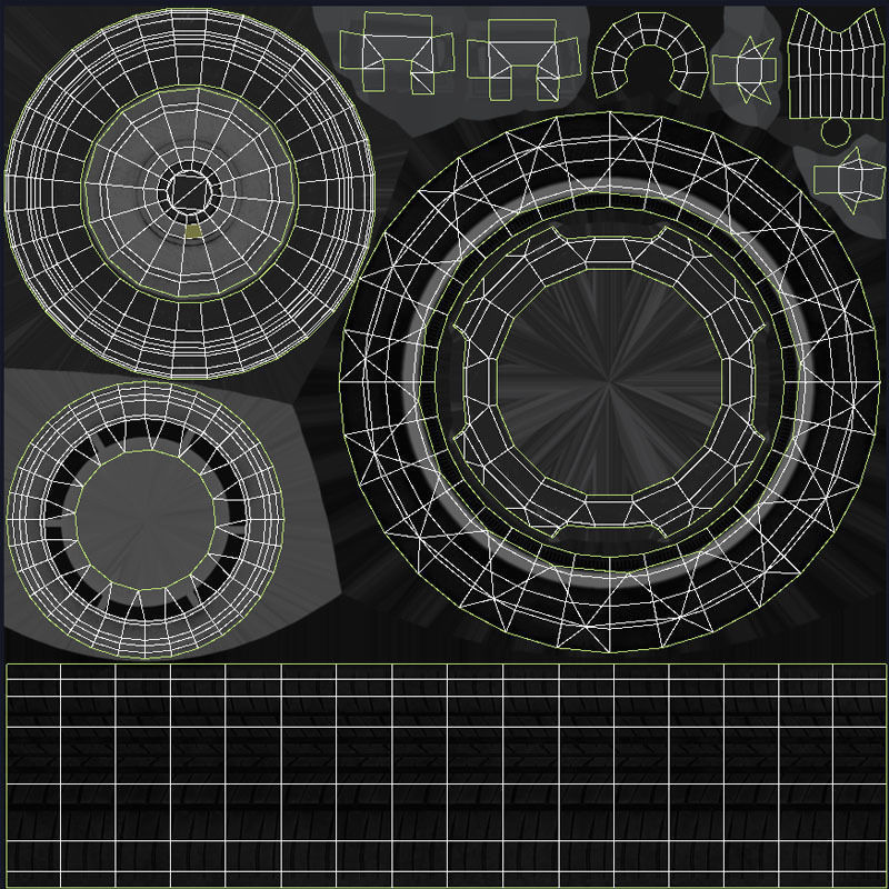 Ice Cream vintage truck Low-poly 3D model_48