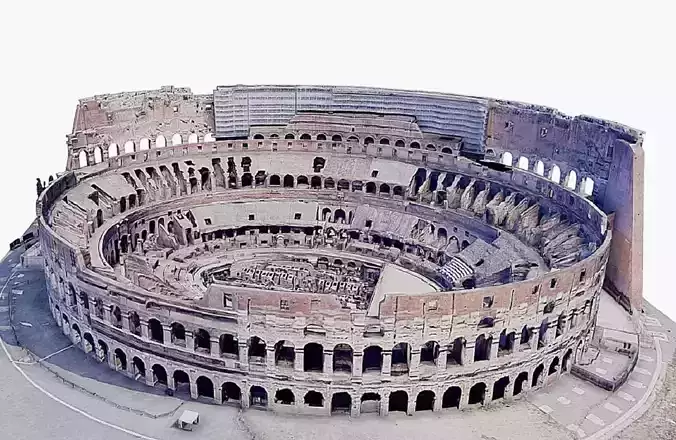 Colosseum - amphitheatre Low-poly 3D model